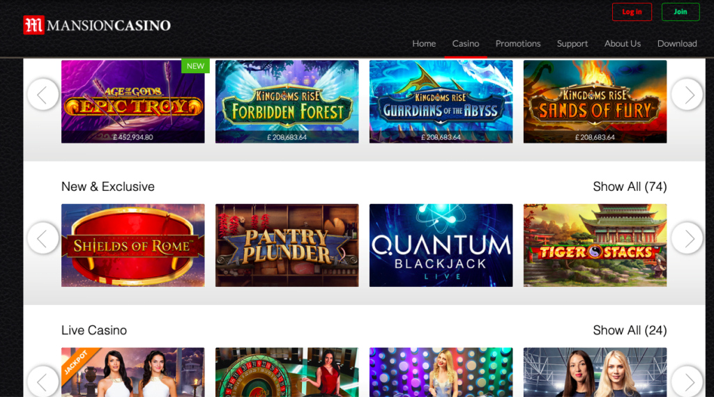 Mansion Casino Promo Code Review for Players from the United Kingdom