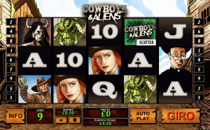 cowboys and aliens slot game