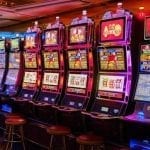 slot machines in casino room